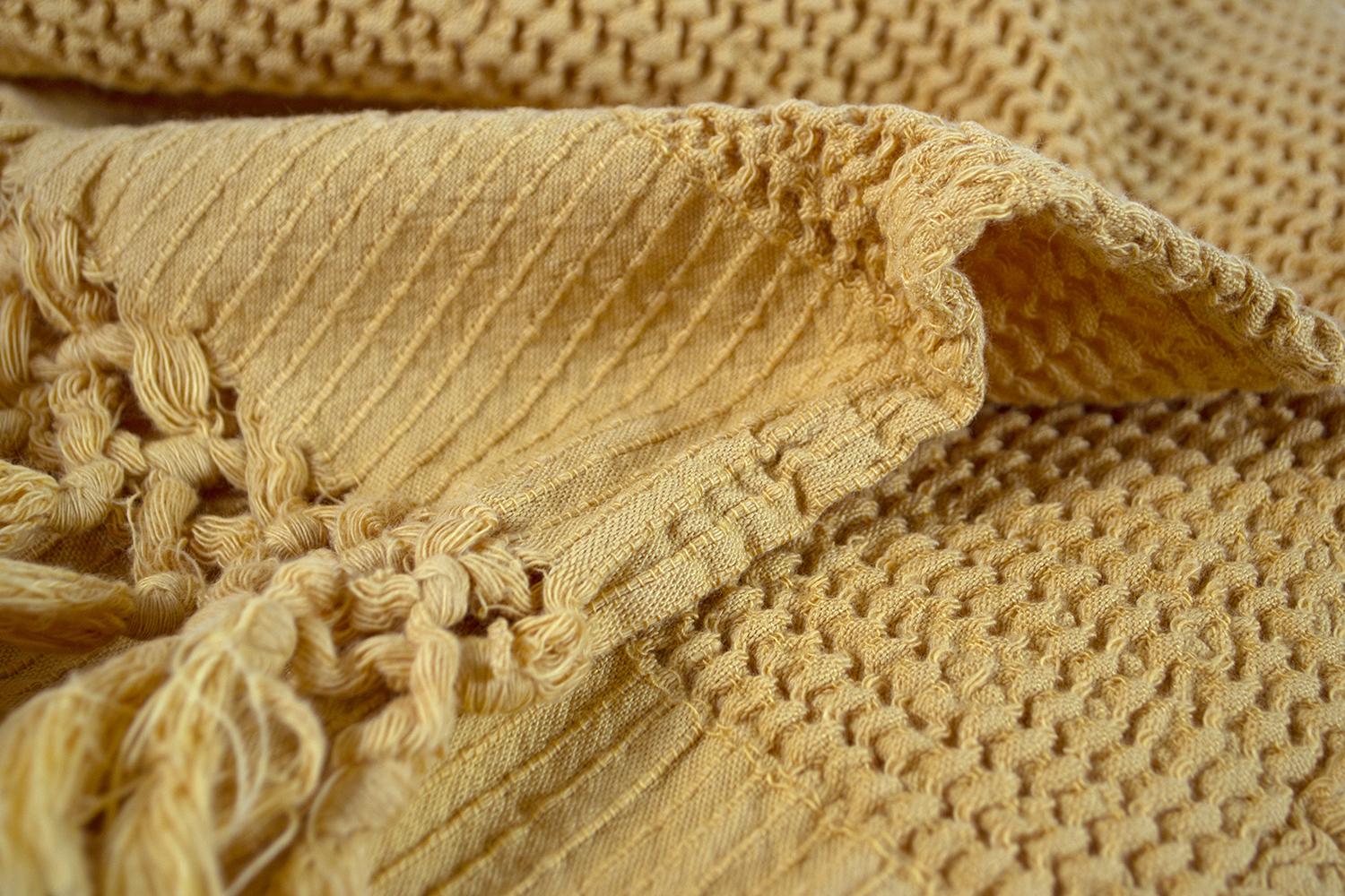 Плед Lotus Home Rius 130x170 см Горчичный (svt-2000022331319) - фото 5 Плед Lotus Home Rius 130x170 см Горчичный (svt-2000022331319) - фото 5