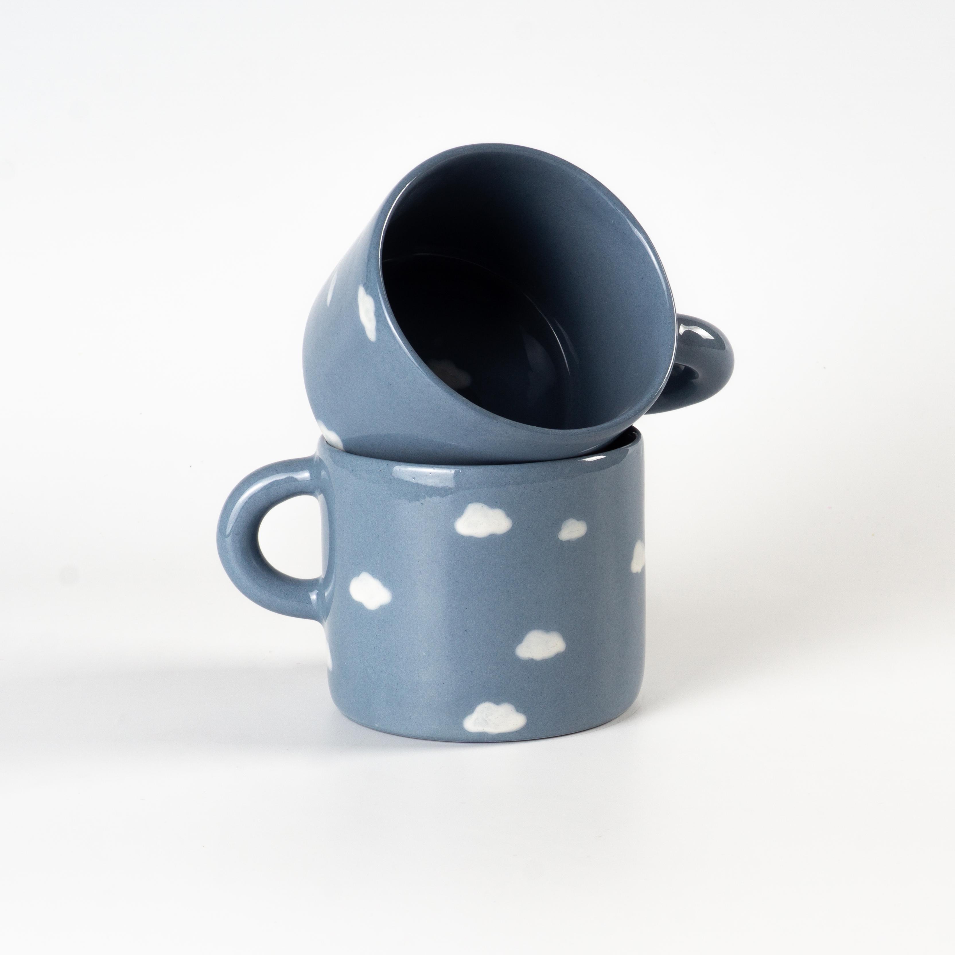 Чашка керамічна з хмарами ручна робота напівпорцеляна 350 мл (PRS-CUP-IMG-350-I-CLUD) - фото 3 Чашка керамічна з хмарами ручна робота напівпорцеляна 350 мл (PRS-CUP-IMG-350-I-CLUD) - фото 3