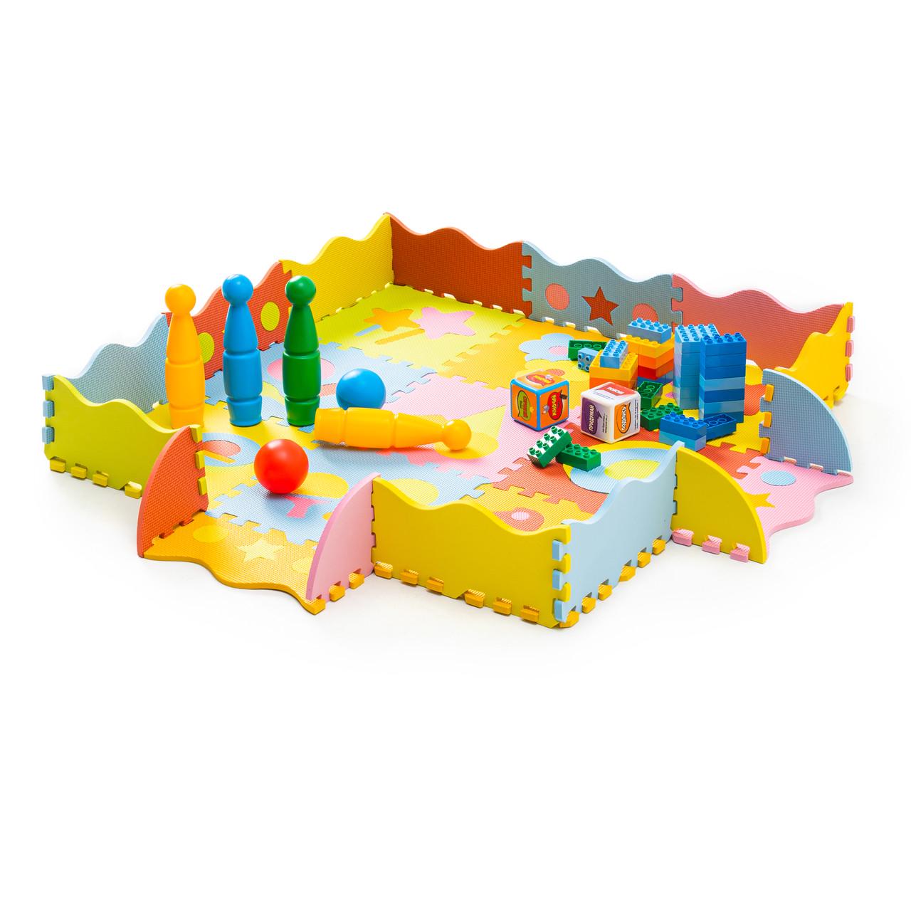 Коврик-пазл детский с бортиками WCG EVA Toys 30x30 см 25 частей (EVA-SSD2-1) - фото 2