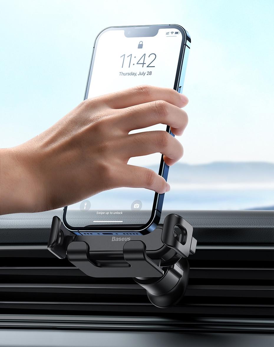 Держатель для телефона в машину BASEUS Stable Gravitational Car с боковой гравитацией (1774125127) - фото 10 Держатель для телефона в машину BASEUS Stable Gravitational Car с боковой гравитацией (1774125127) - фото 10