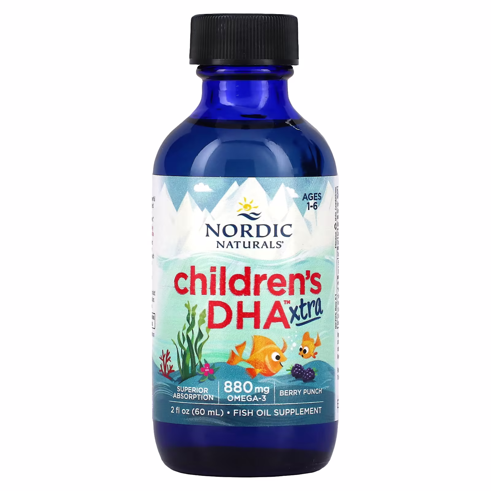 Добавка Nordic Naturals Children's DHA Xtra Ягідний смак для дітей 880 мг 60 мл (NOR-02725) Добавка Nordic Naturals Children's DHA Xtra Ягідний смак для дітей 880 мг 60 мл (NOR-02725)
