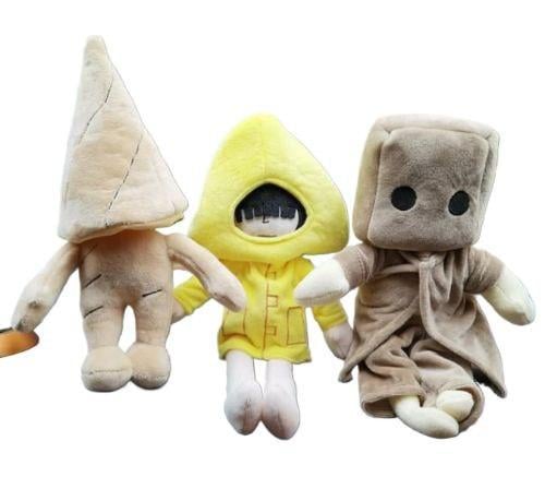 Набор мягких игрушек по игре Little Nightmares Шестая/Моно/Номы 30 см