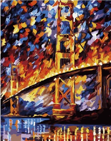 Картина по номерам Brushme Мост Сан-Франциско Леонид Афремов (GX6388)