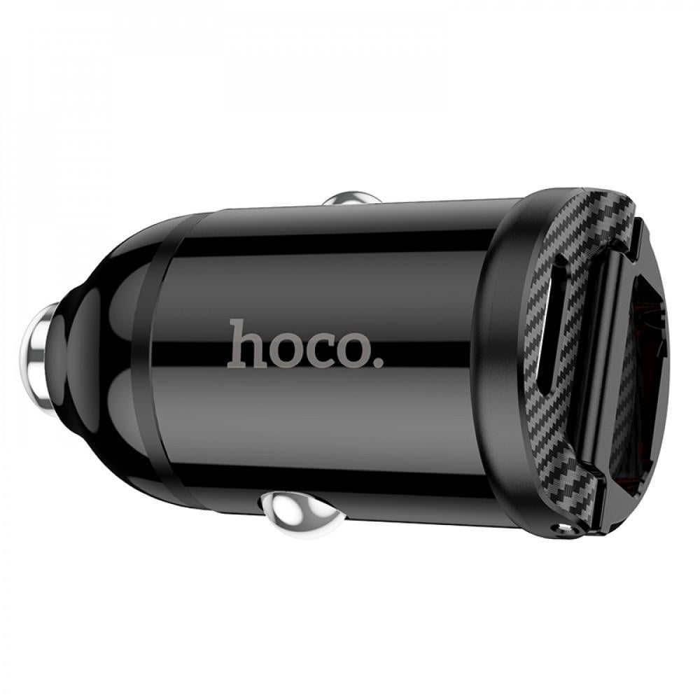 Автомобільний зарядний пристрій Hoco NZ2 Link PD30W+QC3.0 USB Чорний