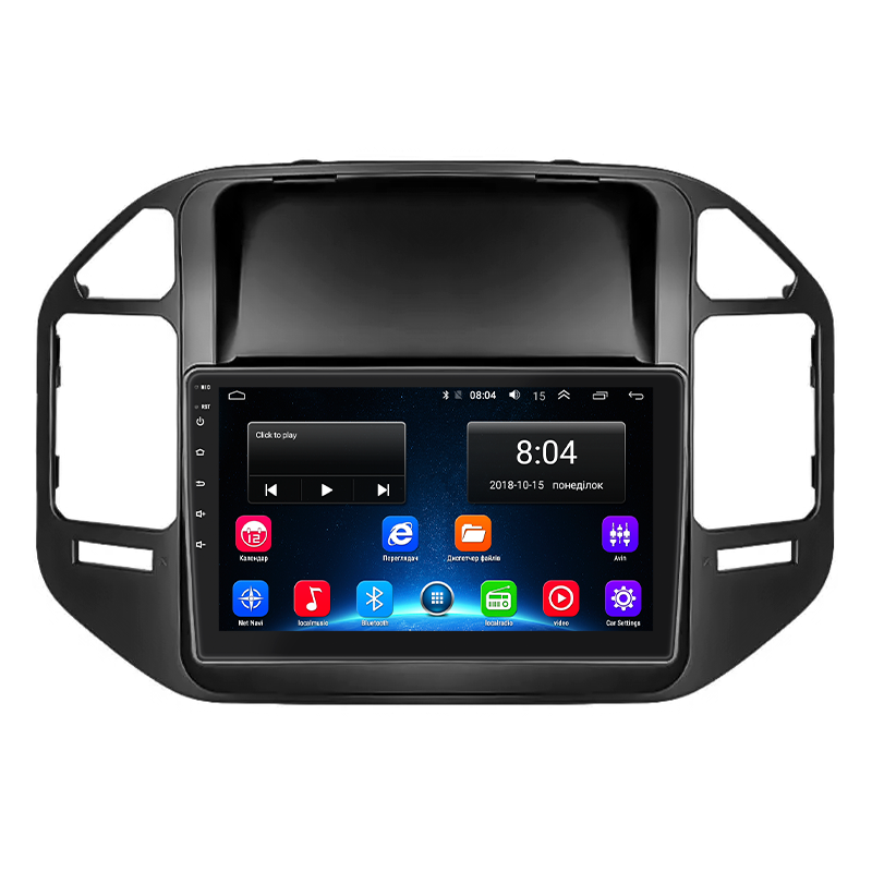 Автомагнитола штатная Lesko 4G/Wi-Fi для Mitsubishi Pajero III Рестайлинг 2002-2006 2/32Gb 9" (1656504528)