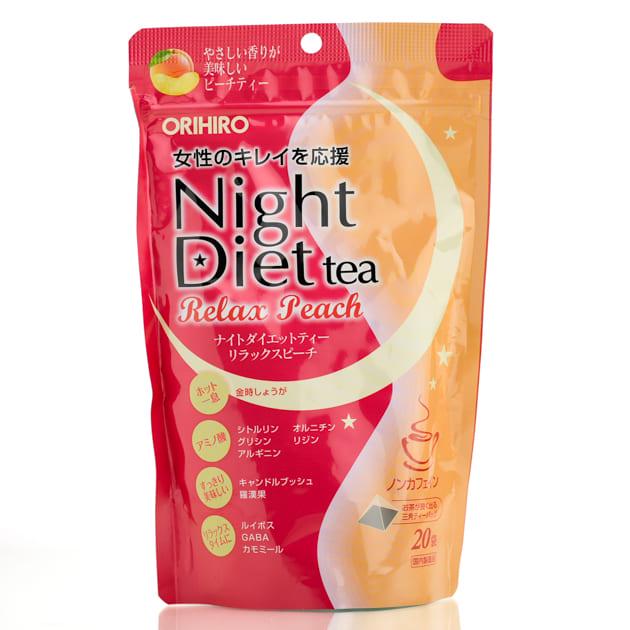 Чай для похудения Orihiro Night Diet Tea Relax Peach Персик 20 шт. (35715985)