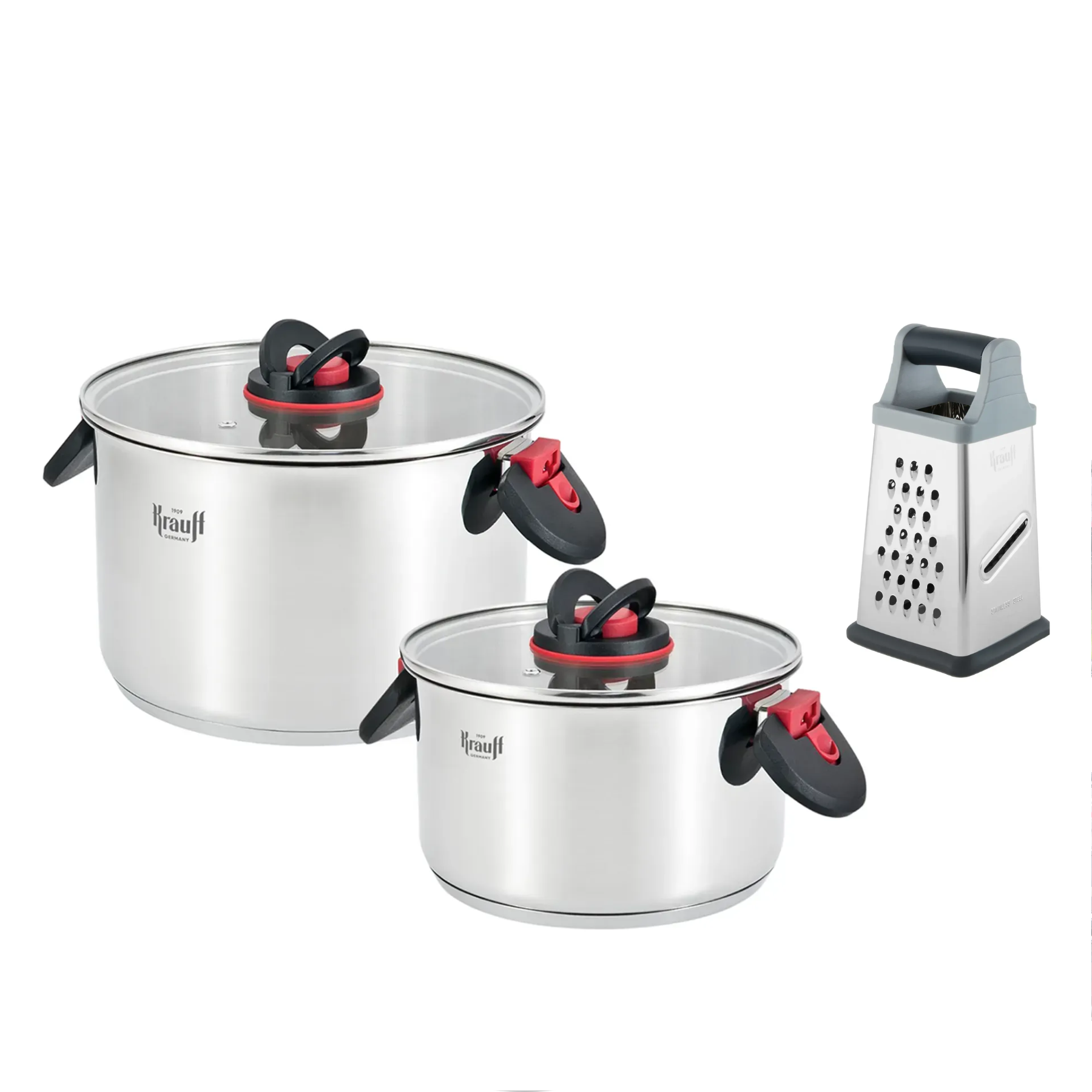 Набор из 2-х кастрюль Krauff Prime Chef с теркой 3,6/6,1 л (55-333-571) Набор из 2-х кастрюль Krauff Prime Chef с теркой 3,6/6,1 л (55-333-571)