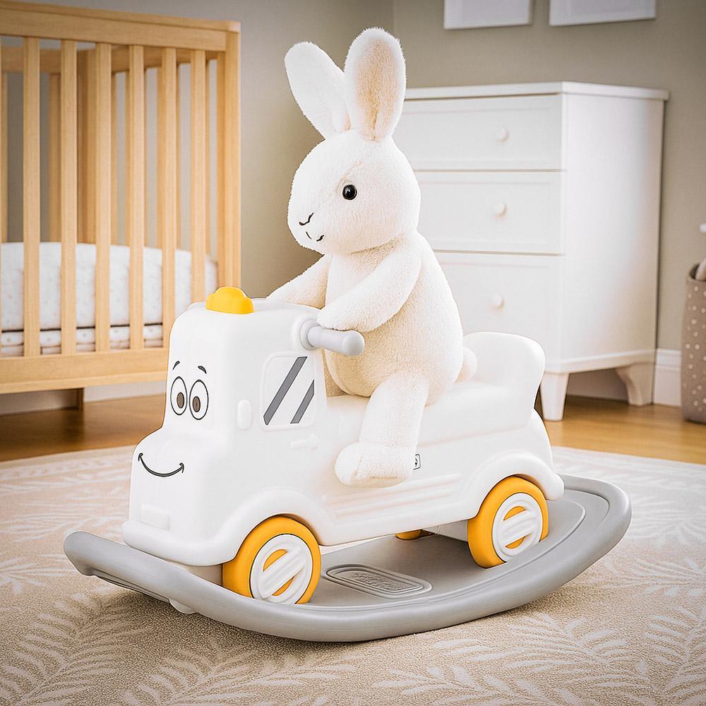 Машинка-гойдалка Mealux Mack (KD-D121 White) - фото 2