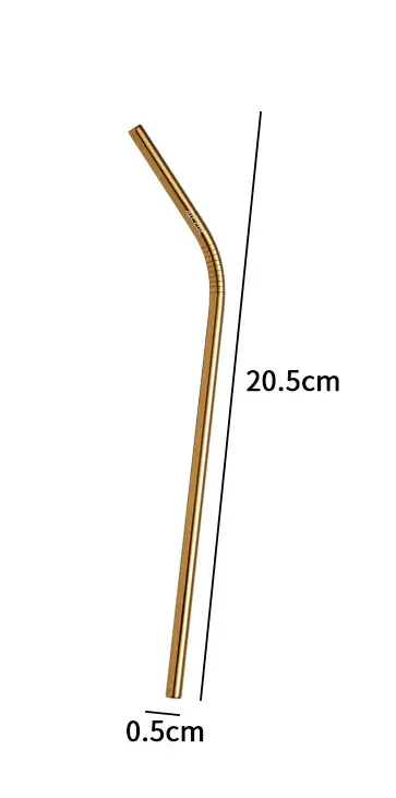 Трубка для коктейлей и напитков нержавеющая сталь Золотистый (30742382) - фото 2 Трубка для коктейлей и напитков нержавеющая сталь Золотистый (30742382) - фото 2