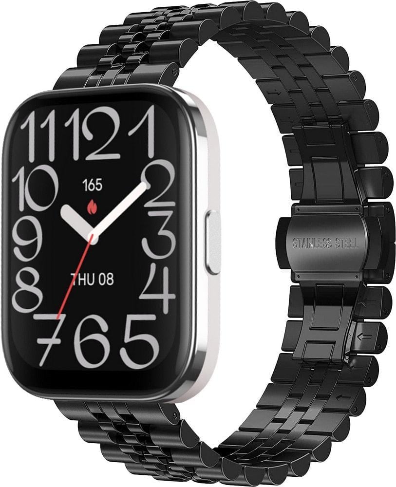 Браслет металлический Stech для Amazfit Bip 5 Unity Black (37083-2B)