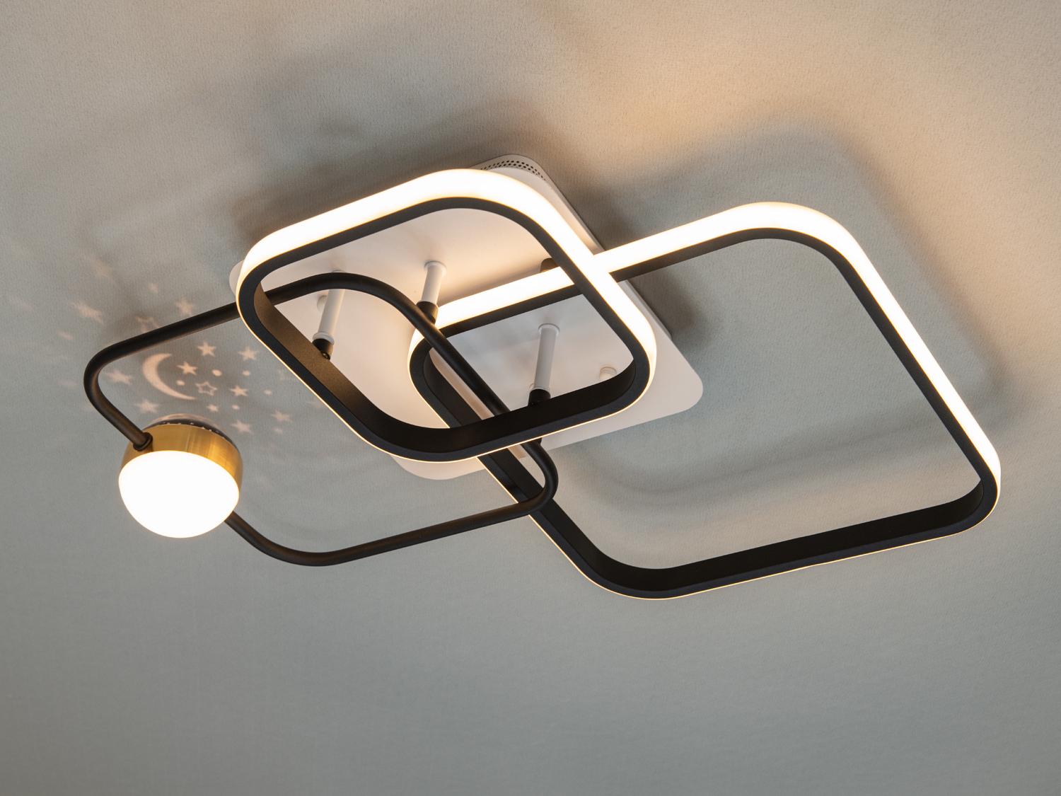 Люстра Led с пультом управления и ночником 50 W (MX2988-3S WH+BK)