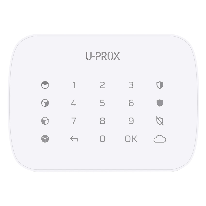 Клавиатура беспроводная U-Prox Keypad G4 сенсорная для четырех групп White (99-00013566)