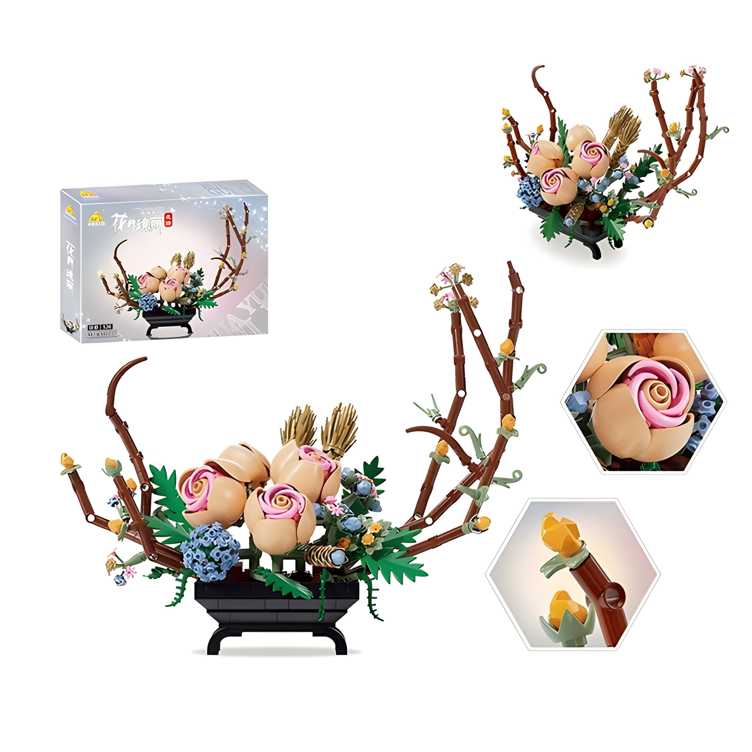 Конструктор Квіткова композиція у кошику 526 деталей (18185001) - фото 2