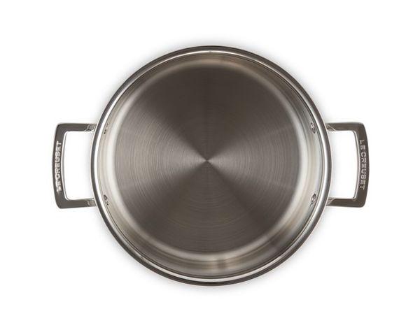 Кастрюля Le Creuset 6 л нержавеющая сталь с крышкой Chrome (96200624001000) - фото 6