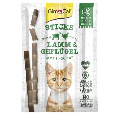 Ласощі для котів GimCat Sticks ягня 4 шт.