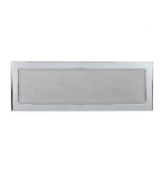 Решітка камінна 49х17 см Нержавіюча сталь (12895766)