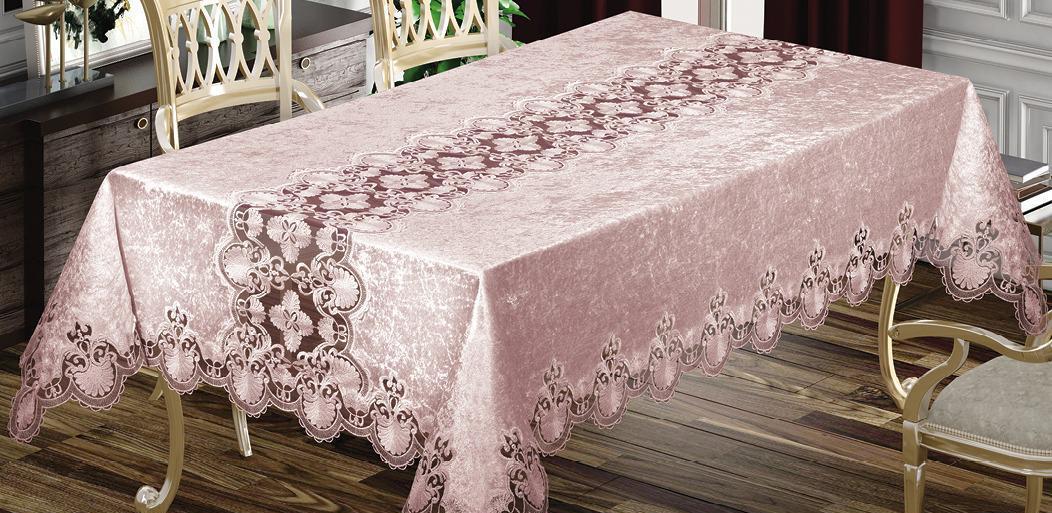 Скатерть велюровая Maison Royale 160x300 Eliza Powder (CN3969)