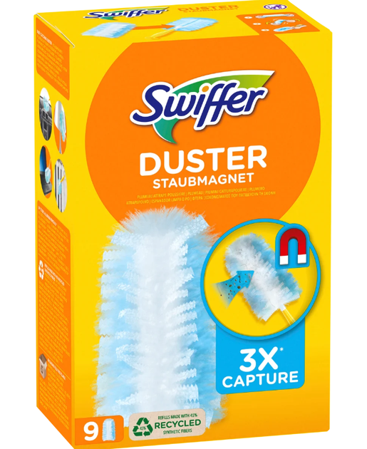 Накладки змінні Swiffer на щіточку-магніт для пилу 9 шт.