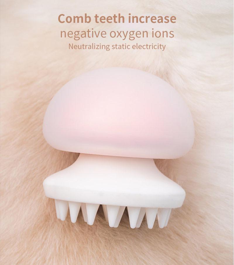 Гребінець для тварин масажний Furrytail JellyFish Pet Massage Comb Pink - фото 4