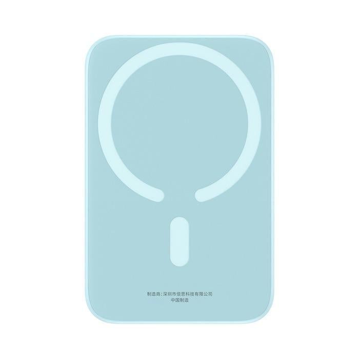 Повербанк BASEUS Magnetic Mini Air Fast Charge 6000mAh 20W с беспроводной зарядкой Qi 15W Blue (P10059002313-00)