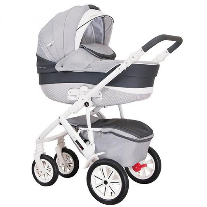 Коляска Coletto Verona 01 універсальна 2в1 з дощовиком та москітною сіткою Сірий Коляска Coletto Verona 01 універсальна 2в1 з дощовиком та москітною сіткою Сірий