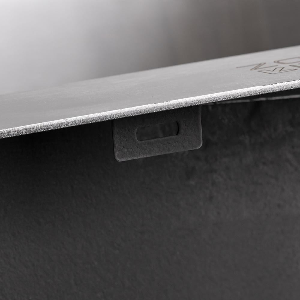 Мийка для кухні інтегрована Lidz Handmade H5050 Brushed Steel з дозатором 3/1 мм (31022595) - фото 5