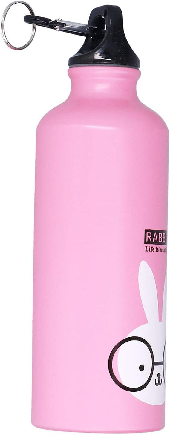 Бутылка для воды Зайчик с карабином 500 мл Розовый - фото 2 Бутылка для воды Зайчик с карабином 500 мл Розовый - фото 2