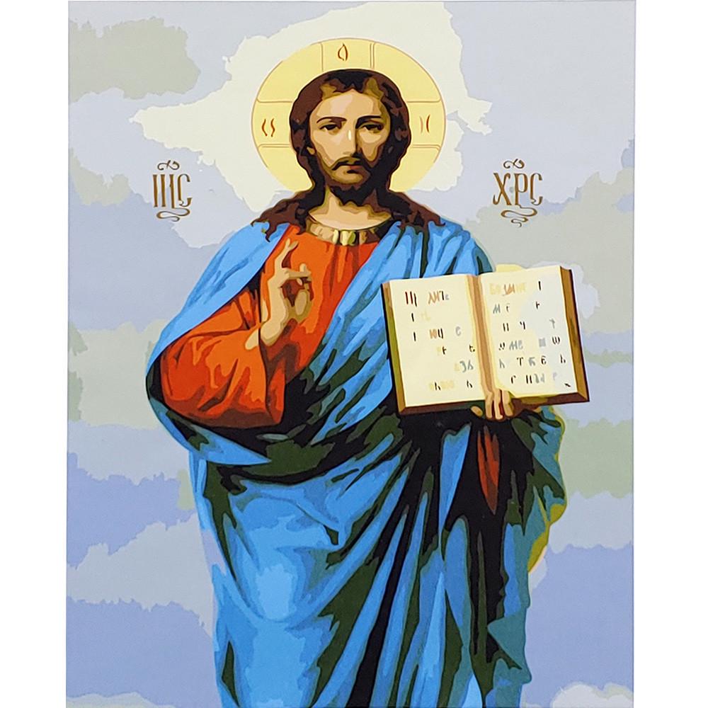 Картина по номерам Strateg Премиум Вседержатель с лаком 40х50 см (SY6696)