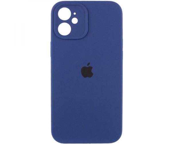 Чехол-накладка Silicone Case Full Camera with Frame для Apple iPhone 12 70.Deep Navy