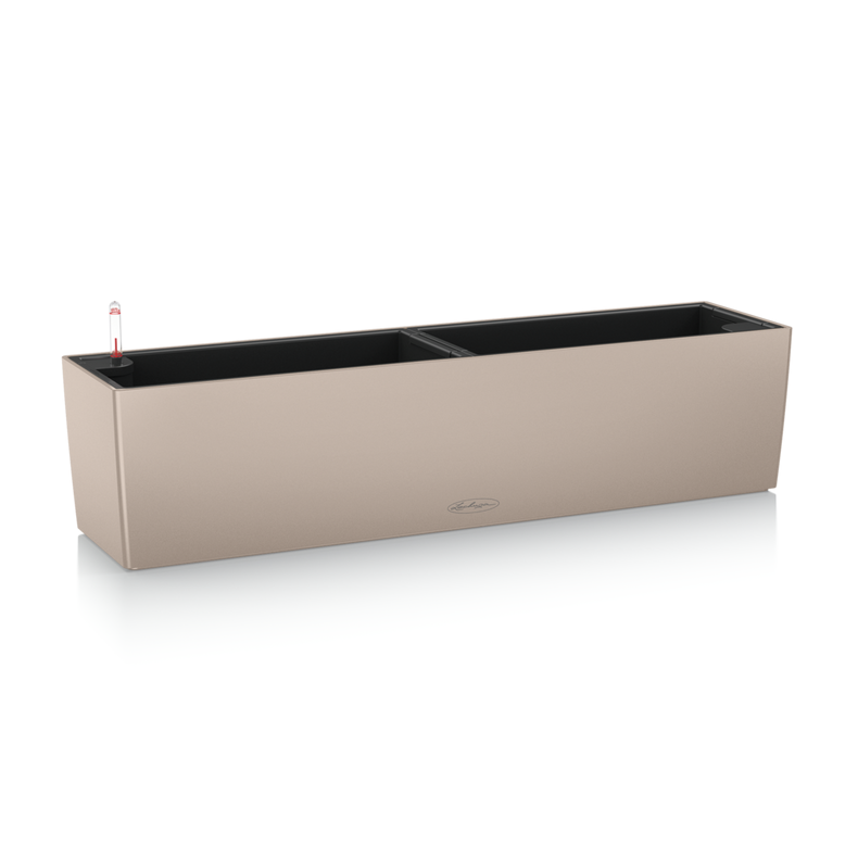 Розумний горщик Lechuza Balconera Color 80 прямокутний 12 л 19x79x19 см Світло-коричневий