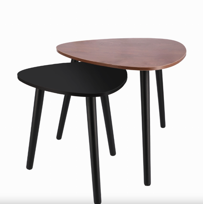 Комплект журнальных столиков Jumi Sinsey Коричнево-черный (5003) - фото 7 Комплект журнальных столиков Jumi Sinsey Коричнево-черный (5003) - фото 7