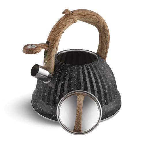 Чайник со свистком Edenberg EB-8810 с мраморное покрытие и турбо индукционным капсульным дном 3 л (EB-8810) - фото 1 Чайник со свистком Edenberg EB-8810 с мраморное покрытие и турбо индукционным капсульным дном 3 л (EB-8810) - фото 1