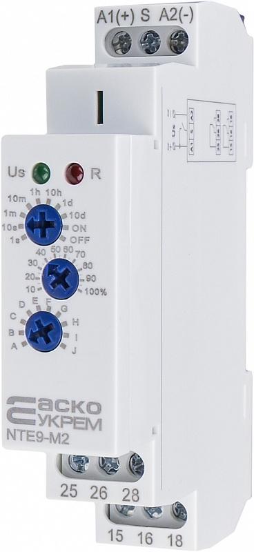 Реле часу багатофункціональне Аско NTE9-M2 16А 12-240В AC/DC 1с-10 днів (A0010240006) - фото 3