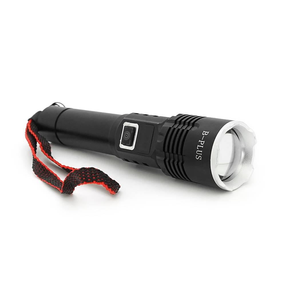 Ліхтарик BP-C16 P50 Zoom 1 режим корпус метал акумулятор 18650 індикація заряду USB кабель (38742)