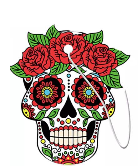 Автомобильный ароматизатор Aroma Car Dia De Los Muertos Silver Twilight