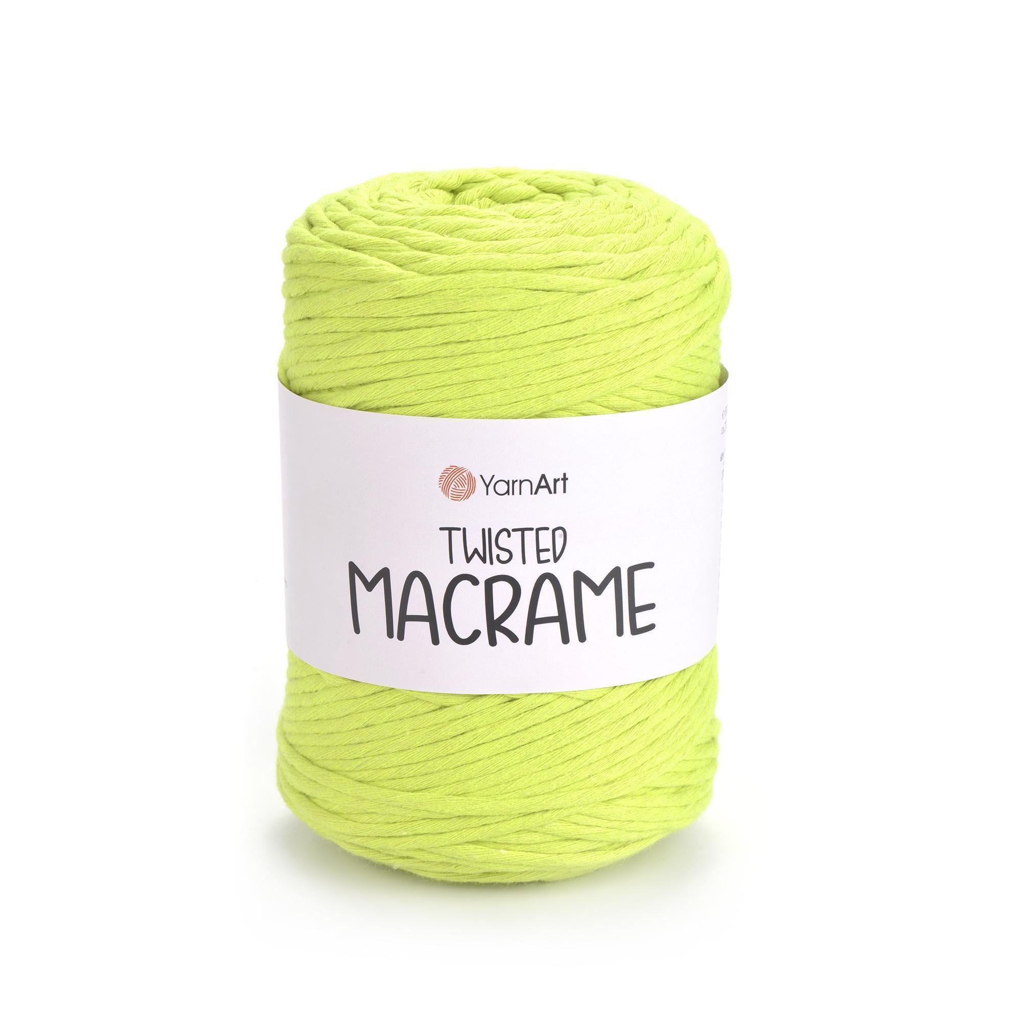 Шпагат для макраме Twisted Macrame 4 мм 500 г Ярко-фисташковый №801