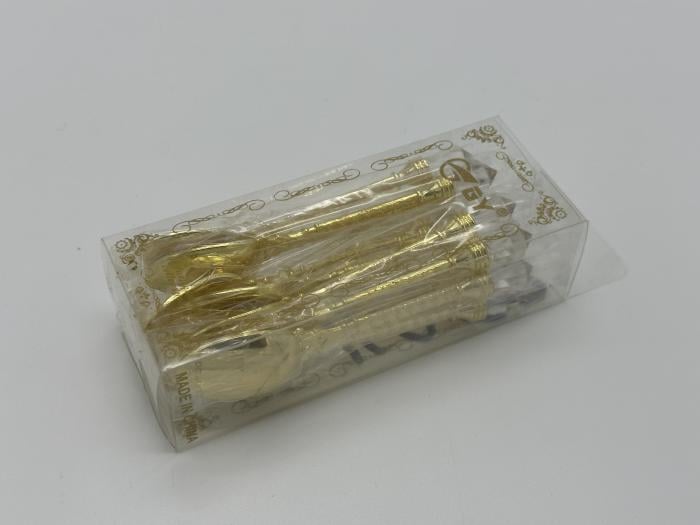 Ложка пластикова кавова Венеціанське золото 10,5 см 12 шт. (474750032) - фото 4