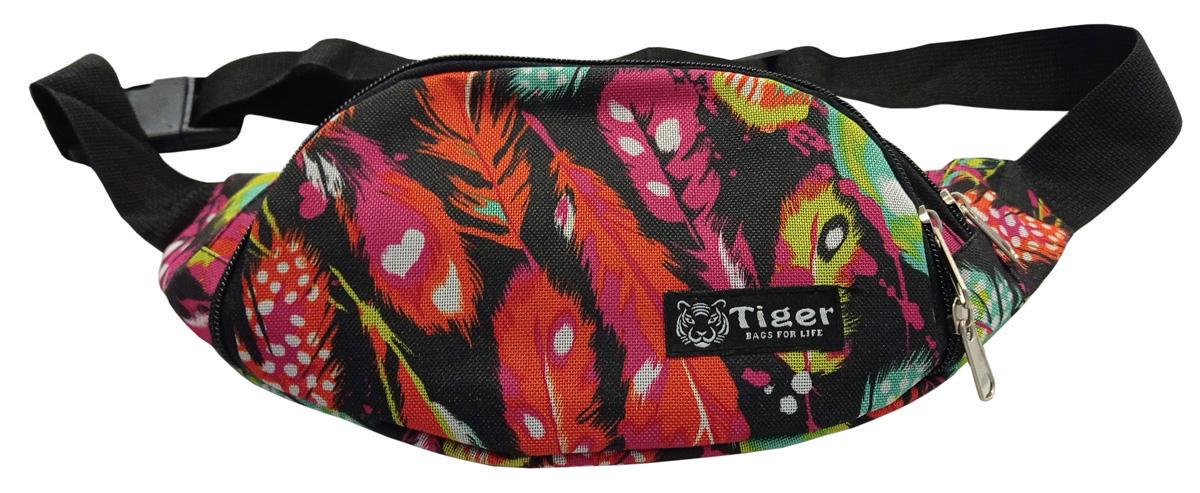 Сумка-бананка Tiger Moon Print Перья (S176230)