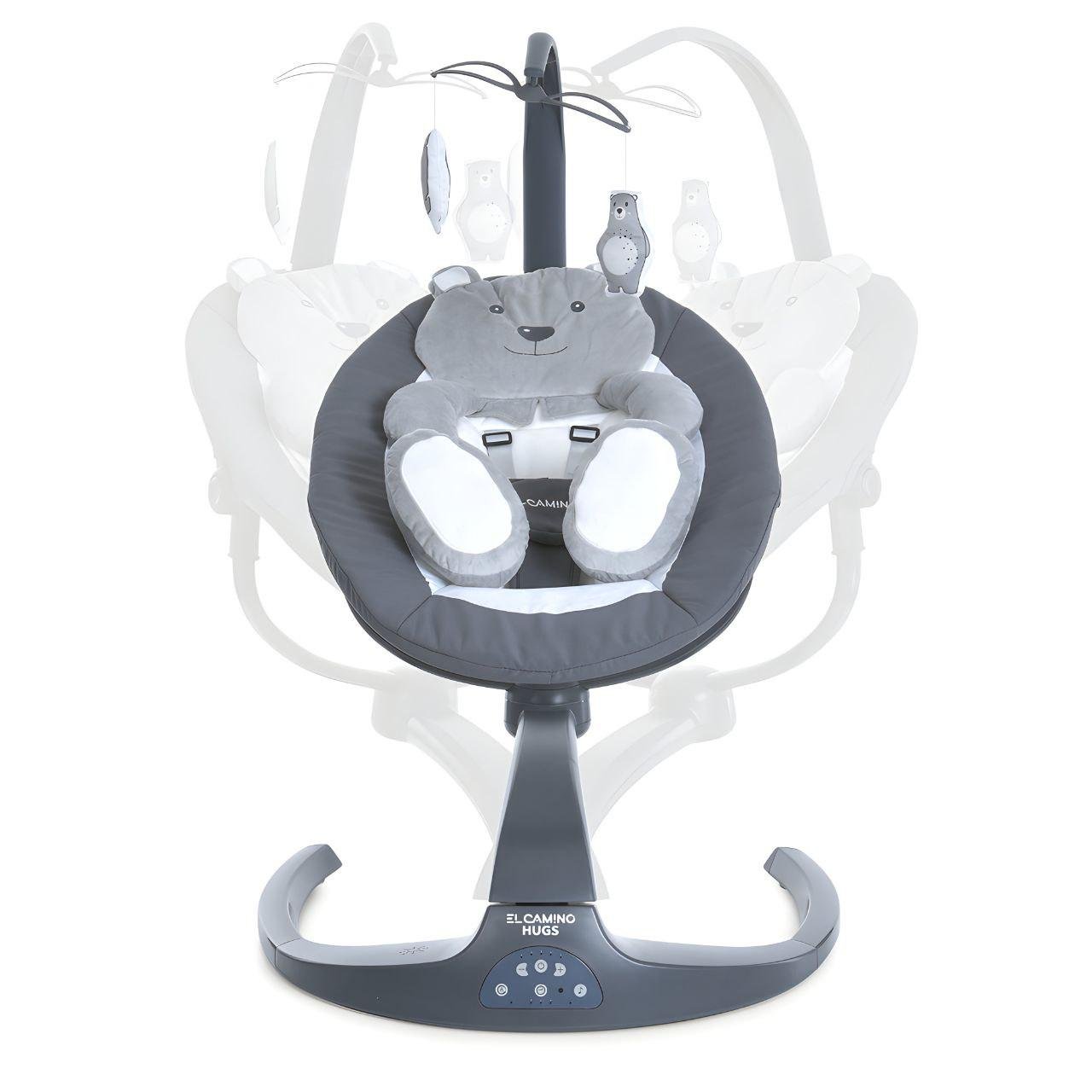 Укачивающий центр El Camino ME 1077 HUGS поворот на 360° Gray (24200933) - фото 3 Укачивающий центр El Camino ME 1077 HUGS поворот на 360° Gray (24200933) - фото 3