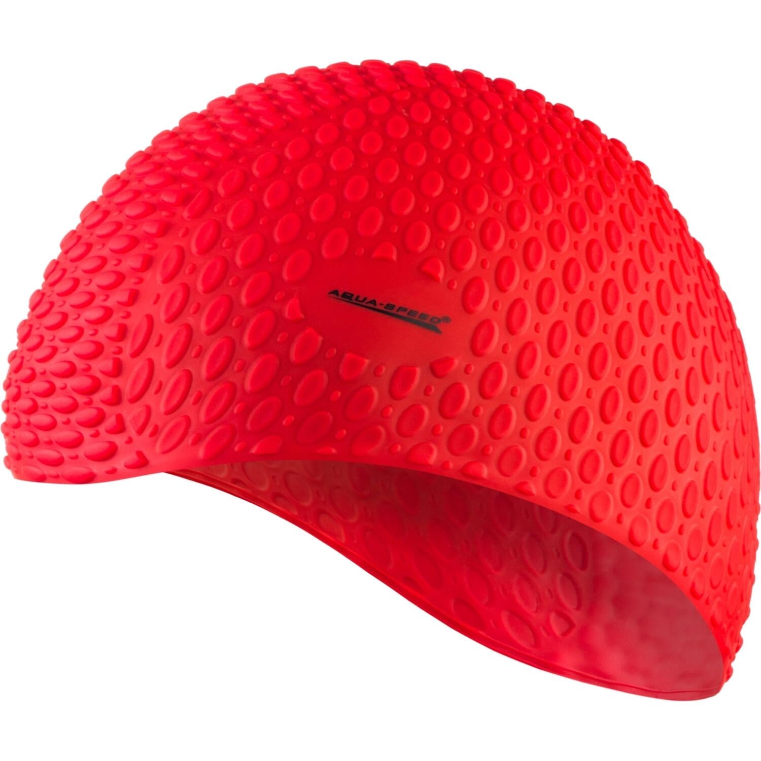 Шапочка для плавания Aqua Speed BUBBLE Красный (102-31)