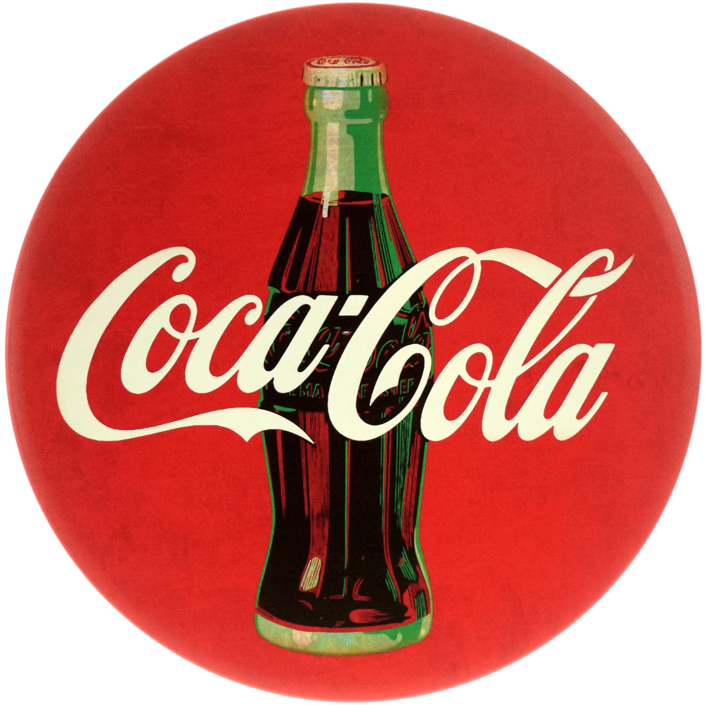 Табличка металева "Coca-Cola" 30 см (ms-104152)