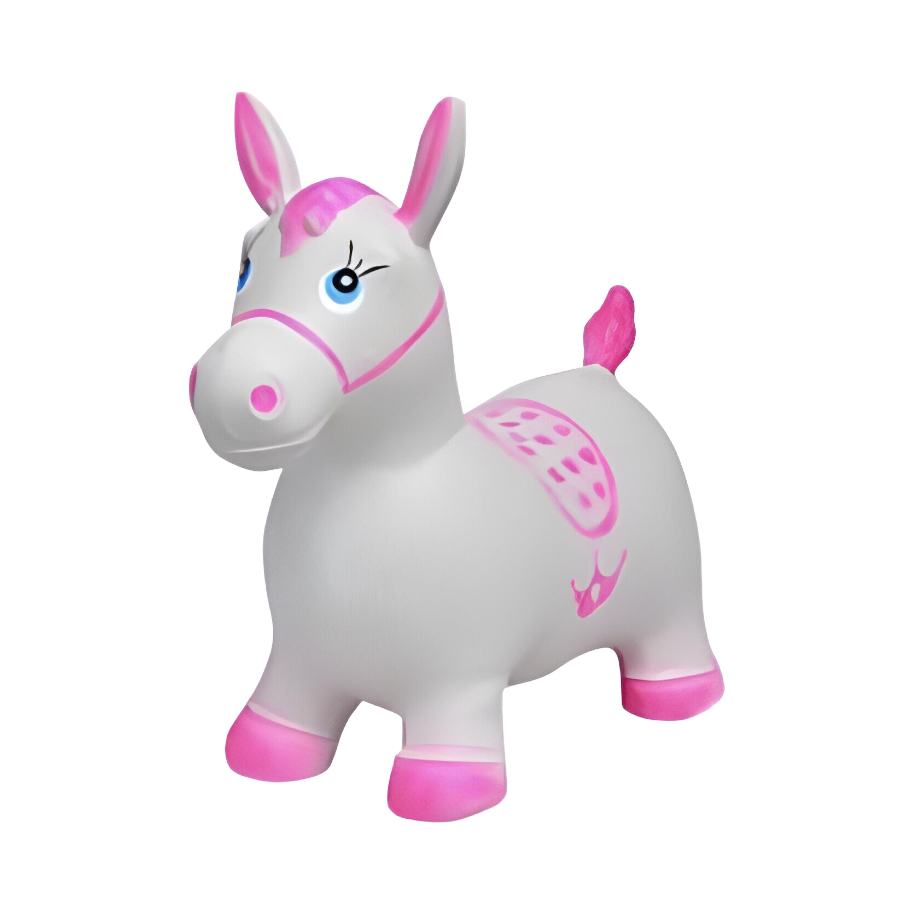 Прыгун-лошадка надувной MS 0373-5 Бело-розовый (26235160)