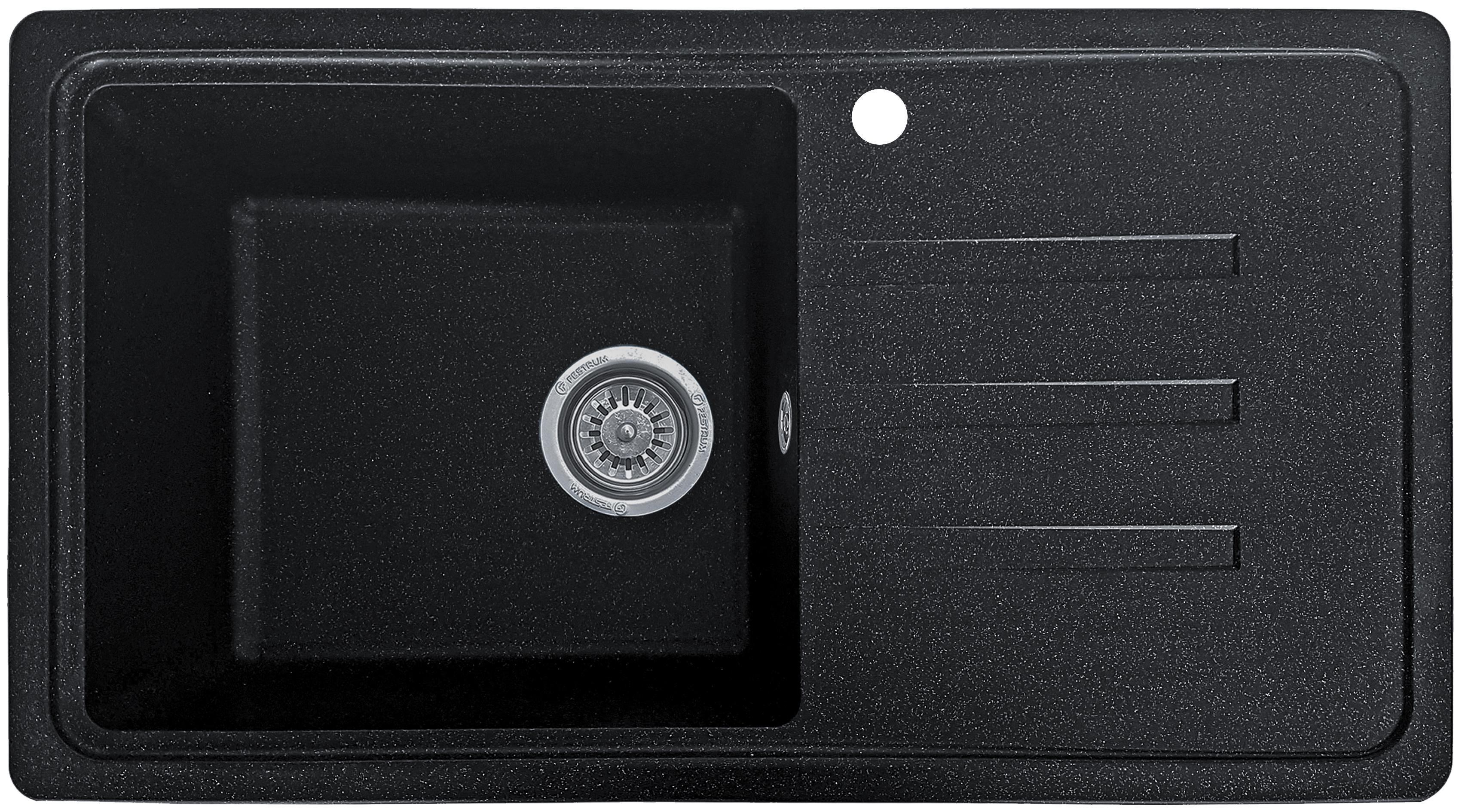 Мойка кухонная Valetti 36 со смесителем 780x435 мм Черный - фото 2