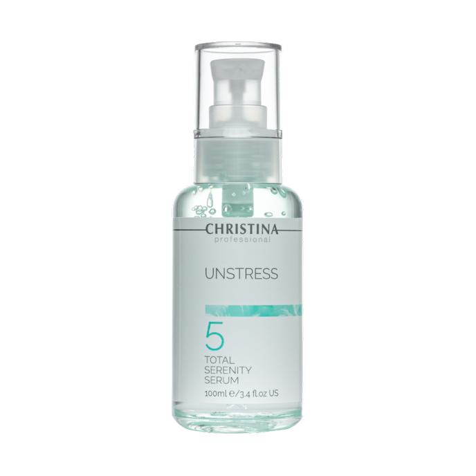 Сыворотка успокаивающая шаг 5 Christina Unstress Total Serenity Serum 100 мл (CHR774) Сыворотка успокаивающая шаг 5 Christina Unstress Total Serenity Serum 100 мл (CHR774)
