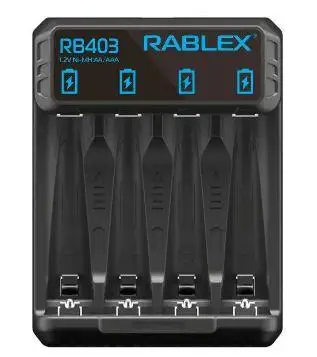 Зарядное устройство Rablex RB403 для аккумуляторов типа АА/ААА (12133777) - фото 1