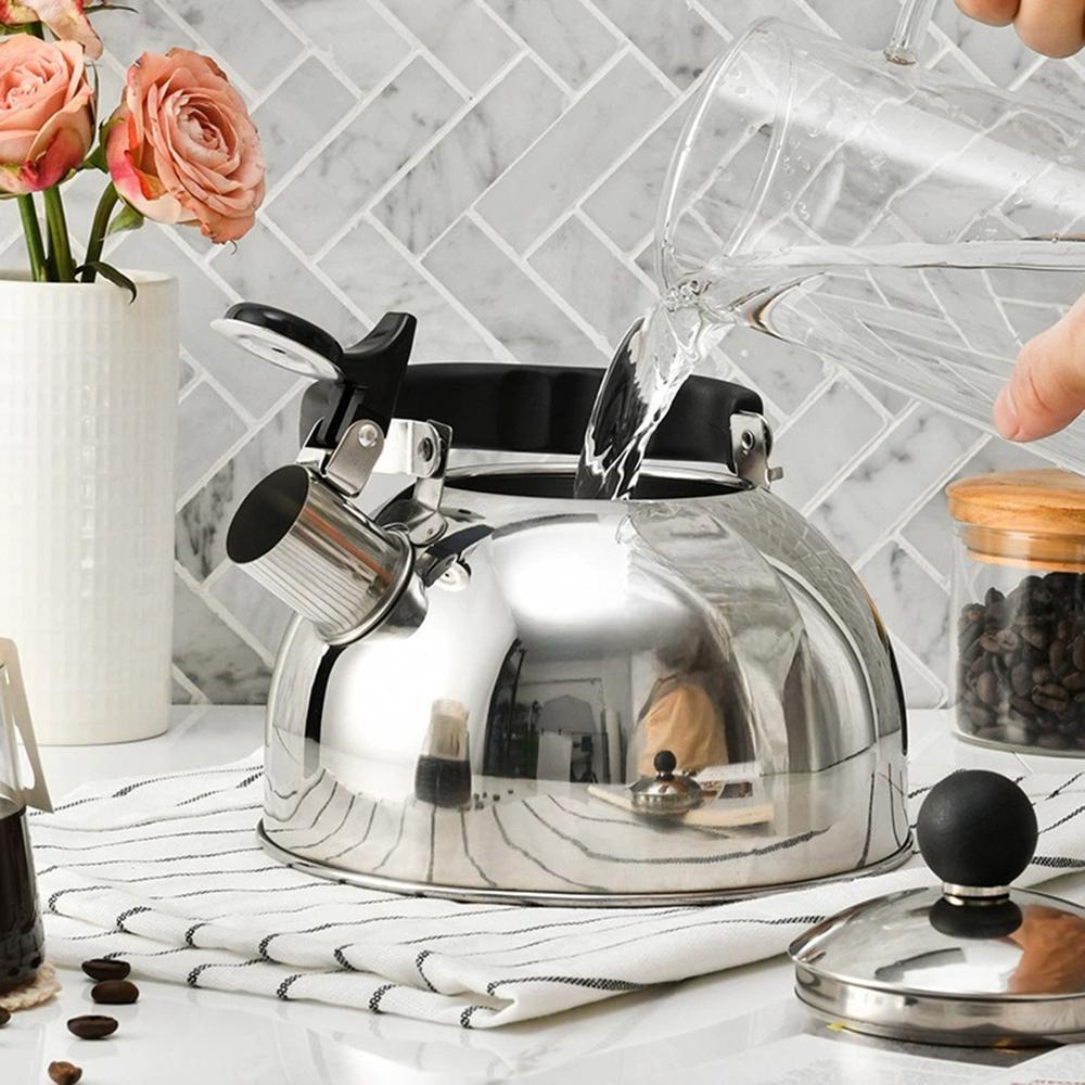 Чайник для плиты со свистком RetroSteel нержавеющая сталь капсульное дно 1,5 л (03-DE-521) - фото 5 Чайник для плиты со свистком RetroSteel нержавеющая сталь капсульное дно 1,5 л (03-DE-521) - фото 5