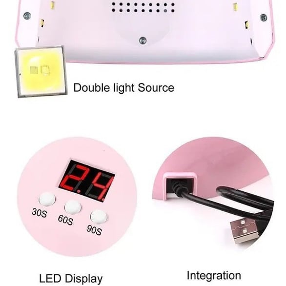 Лампа для манікюру FD 258 Beauty Nail 36W Pink (23252062) - фото 5