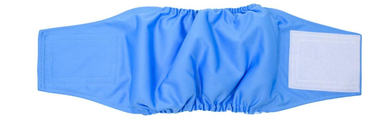 Пояс для собак великих порід XL 45-56 см для кобелів Блакитний (ГП012)