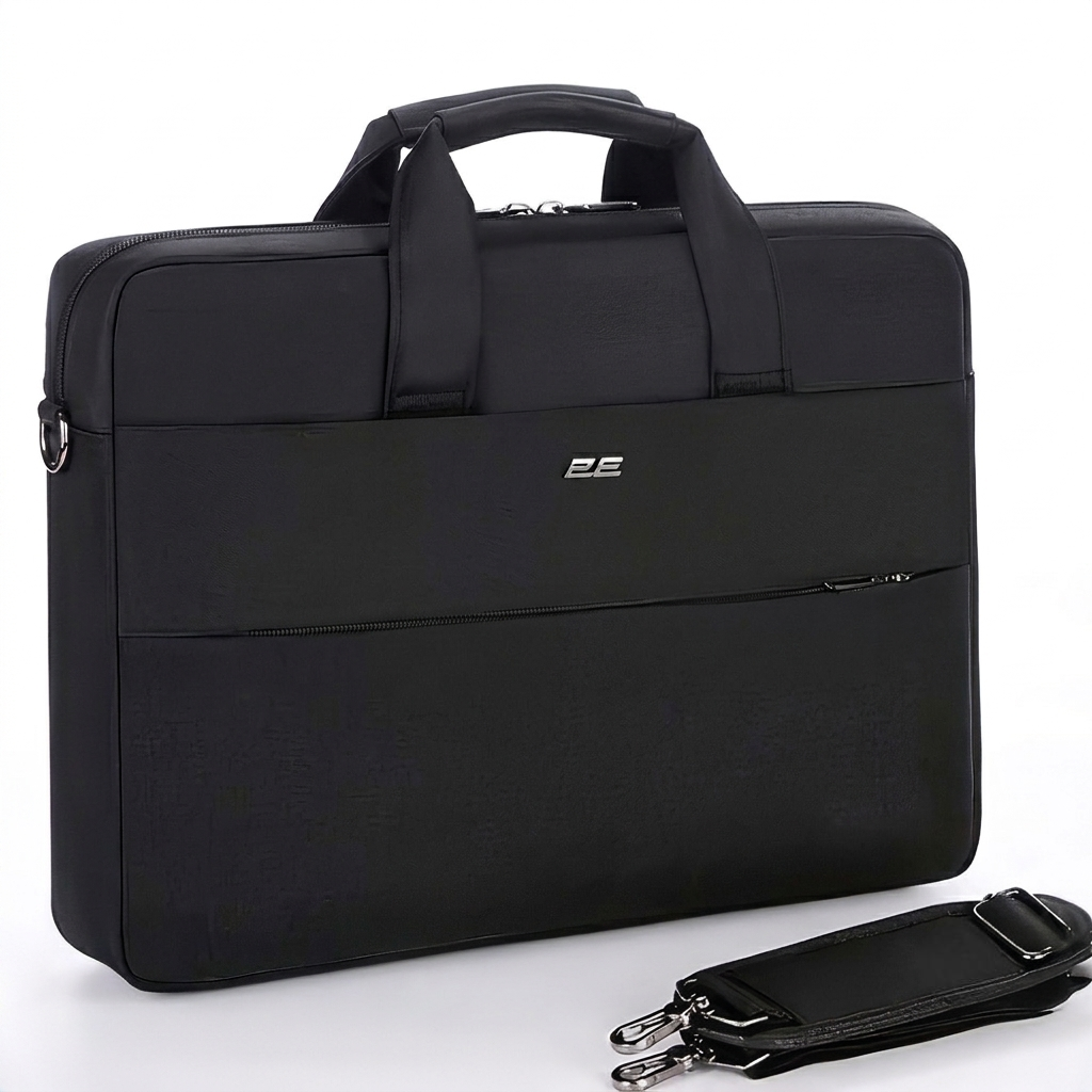 Сумка для ноутбука с регулируемым плечевым ремнем 2E Slim Keeper Plus 13/14" Черный (2E-CBT2394BK)