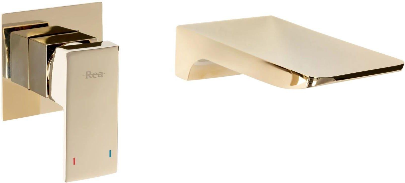 Смеситель для умывальника Rea Mason Gold Золотистый (REAB5150)